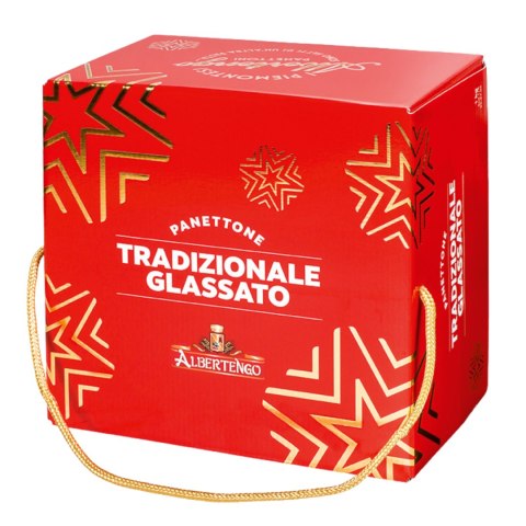 ALBERTENGO PANETTONE Tradycyjna Włoska Babka z Glazurą Box 1kg ALBERTENGO PANETTONE Tradycyjna Włoska Babka z Glazurą Box 1kg