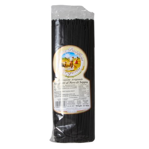 ANTICO PASTIFICIO Makaron SPAGHETTI z Atramentem z Kałamarnicy 500g