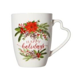 ARCA KUBEK ŚWIĄTECZNY Prezent 280ml Porcelana Wzór 6