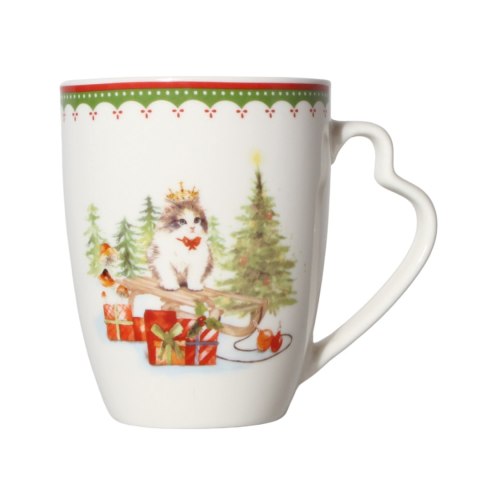 ARCA KUBEK ŚWIĄTECZNY Prezent 280ml Porcelana Wzór 9