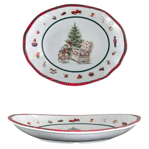 ARCA Taca Świąteczna z Melaminy 28x23 cm CHRISTMAS TOYS ARCA Taca Świąteczna z Melaminy 28x23 cm CHRISTMAS TOYS