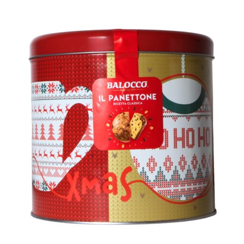 BALOCCO PANETTONE Heloo, Winter włoskie ciasto tort w puszce 750g