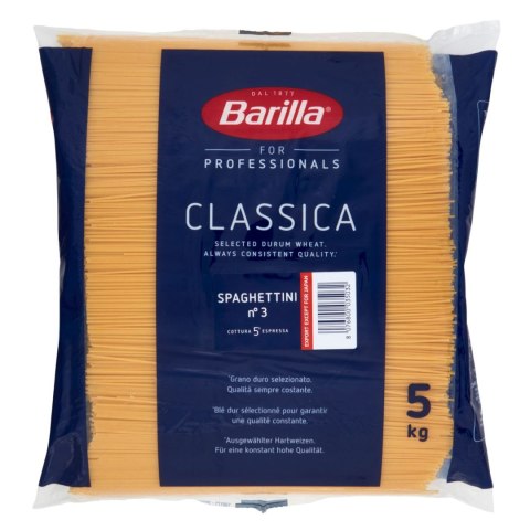 BARILLA SEMOLA SPAGHETTINI włoski makaron N.3 5kg spaghetti