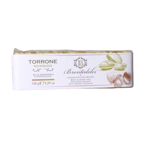 BRONTEDOLCI Miękki Nugat Migdałowo-Pistacjowy 150g Włochy