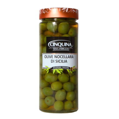 CINQUINA OLIWKI ZIELONE Nocellara Sycylia 320g Włochy