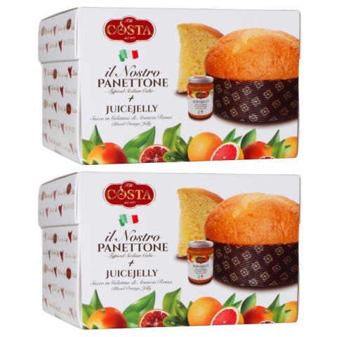 COSTA DOLCI PANETTONE 410g + Galaretka z Pomarańczy 90g + DRUGA SZT GRATIS