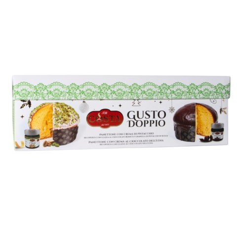 COSTA DOLCI PANETTONE Pistacjowe + Czekoladowe + Krem DRUGA SZT GRATIS
