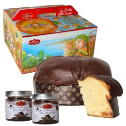 COSTA DOLCI PANETTONE z Czekoladą 1720g + Krem 2x190g + DRUGA SZT GRATIS