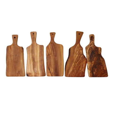 Deska z drewna oliwnego do krojenia serwowania 30x12 cm