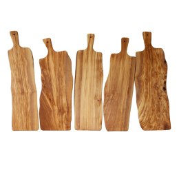 Deska z drewna oliwnego do krojenia serwowania 55x17 cm