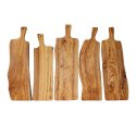 Deska z drewna oliwnego do krojenia serwowania 55x17 cm