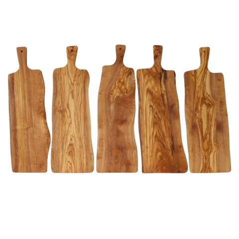 Deska z drewna oliwnego do krojenia serwowania 55x17 cm
