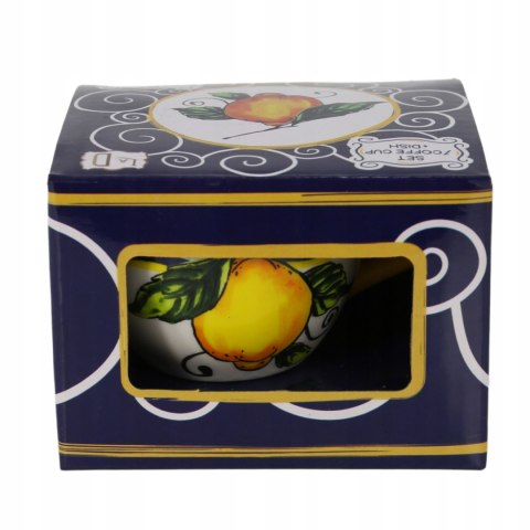FILIŻANKA ESPRESSO 50 ml Granatowa + Spodek Włochy