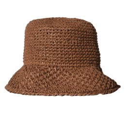KAPELUSZ BUCKET HAT SŁOMKOWY Brązowy Na Lato Damski