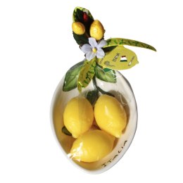 MYDELNICZKA Biała + 3x Mydełko Cytryny Italia Prezent