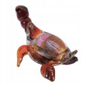SZKLANA DEKORACJA Bursztynowy Żółw + Meduza 18cm Typu MURANO