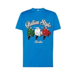 T-SHIRT koszulka VESPA SICILIA NIEBIESKA M Włochy