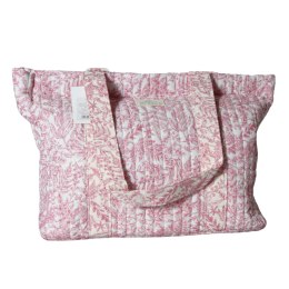 TORBA TOREBKA DASMKA SHOPPER 100% Bawełna Różowa 46x32 cm Włochy