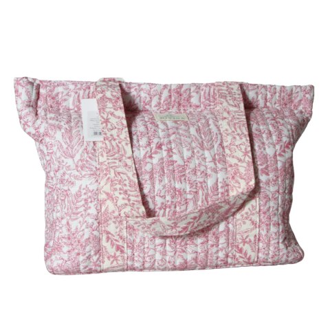 TORBA TOREBKA DASMKA SHOPPER 100% Bawełna Różowa 46x32 cm Włochy