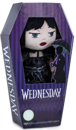 WEDNESDAY ADDAMS Lalka Maskotka W Pudełku Sukienka 32cm
