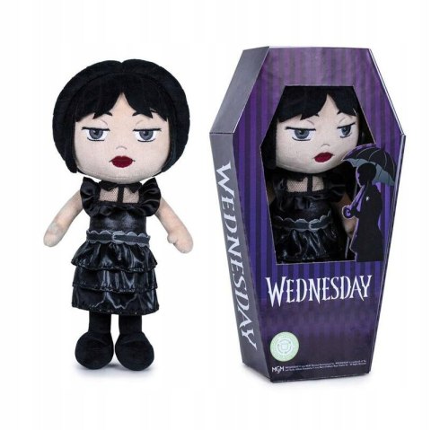 WEDNESDAY ADDAMS Lalka Maskotka W Pudełku Sukienka 32cm