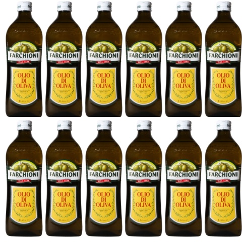 ZESTAW FARCHIONI OLIO DI OLIVA OLIWA z Oliwek 1L Włoska x 12szt Promocja