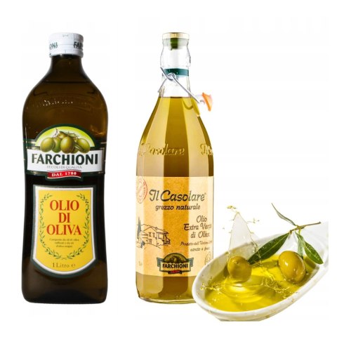 Zestaw Oliwa Farchioni Casolare Extra Vergine 1L + Oliwa Olio di oliva 1L