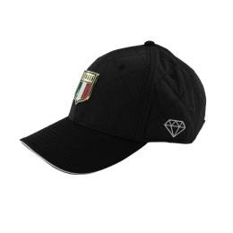 CZAPKA z daszkiem ITALIA PREMIUM - Czarna Włochy