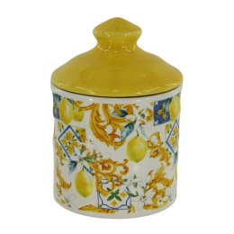 ARCA SŁOIK CERAMICZNY Cytryna 11x18cm Włochy pojemnik komplet 2szt.