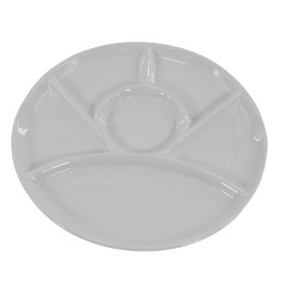 ARCA TALERZ Z PODZIAŁEM owalny 22,5cm przekąski porcelana Włochy