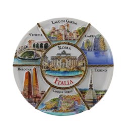 Magnes Ceramiczny talerz Italia di Trevi - gadżet prezent Włochy
