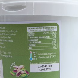 AGRISICILIA Sycylijski Krem Pistacjowy 45% 1kg