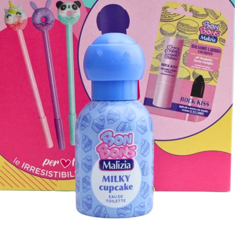 MALIZIA BON BONS Zestaw Prezentowy Dla Dzieci Perfum+Błyszczyk+Długopisy MALIZIA BON BONS Zestaw Prezentowy Dla Dzieci Perfum+Błyszczyk+Długopisy