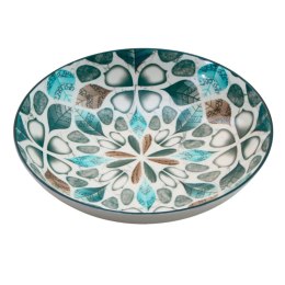 ARCA Petalo Niebieski Talerz Głęboki Obiadowy 21cm Ceramika