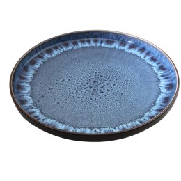 ARCA REACTIVE Granatowy Talerz Płaski Obiadowy 26,5cm Ceramika