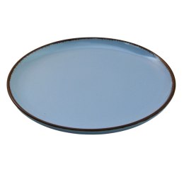 ARCA TIERRA Niebieski Talerz Płaski Obiadowy 26,5cm Porcelana