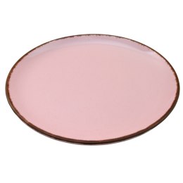 ARCA TIERRA Różowy Talerz Płaski Obiadowy 26,5cm Porcelana