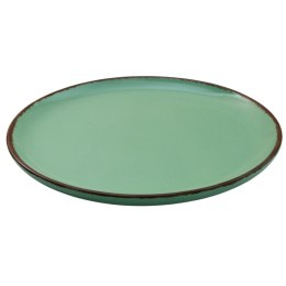 ARCA TIERRA Zielony Talerz Płaski Obiadowy 26,5cm Porcelana