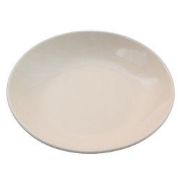 ARCA BIANCA Kremowy Talerz Głęboki Obiadowy 20cm Porcelana