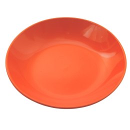 ARCA BIANCA Pomarańczowy Talerz Głęboki Obiadowy 20cm porcelana
