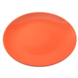 ARCA BIANCA Pomarańczowy Talerz Płaski Obiadowy 27cm porcelana