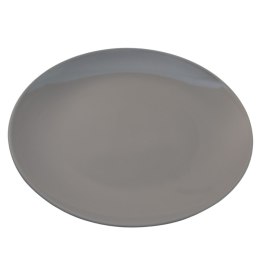 ARCA BIANCA Szary Talerz Płaski Obiadowy 27cm porcelana
