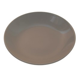 ARCA BIANCA Brązowy Talerz Głęboki Obiadowy 20cm porcelana
