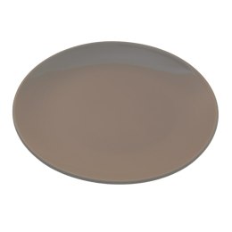 ARCA BIANCA Brązowy Talerz Talerzyk Deserowy Obiadowy 20cm porcelana