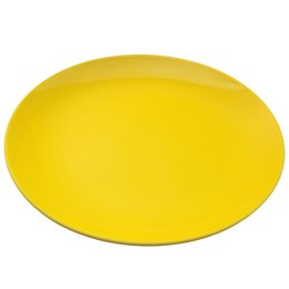 ARCA BIANCA Żółty Talerz Płaski Obiadowy 27cm Porcelana