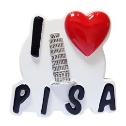 MAGNES miniatura I LOVE PISA replika 7X5cm Włochy Italia