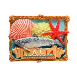 MAGNES miniatura ITALIA SARDYNKA PLAŻA replika 7X5cm Włochy Italia