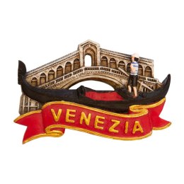 MAGNES miniatura VENEZIA GONDOLA replika 7X5cm Włochy Italia