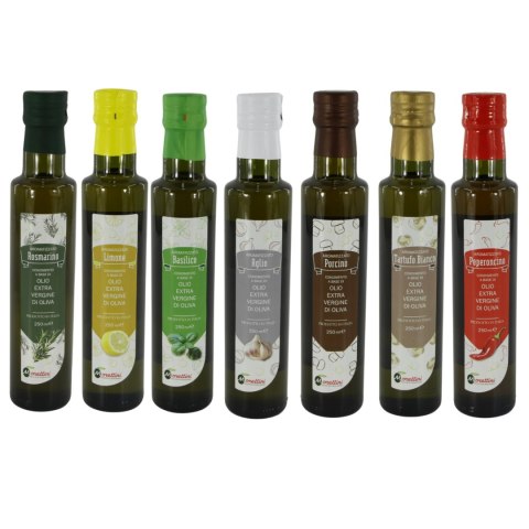 Zestaw Oliw aromatyzowanych 250ml Morettini smakowe Italia x7 szt. Zestaw Oliw aromatyzowanych 250ml Morettini smakowe Italia x7 szt.