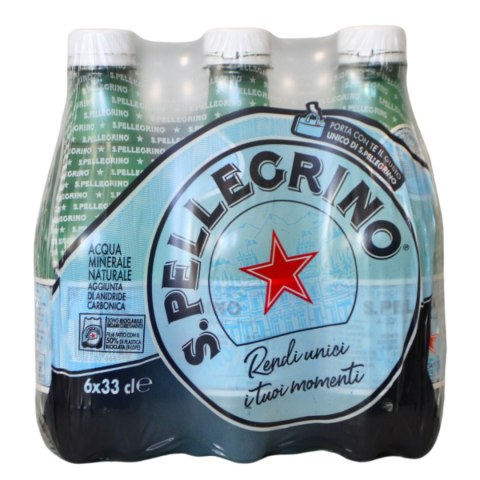 Zestaw SAN PELLEGRINO Włoska Woda Mineralna Gazowana 330ML - 6szt. Zestaw SAN PELLEGRINO Włoska Woda Mineralna Gazowana 330ML - 6szt.
